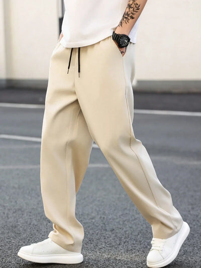 Anatole® | Straight Trousers In Solid Color For Men