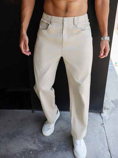 Zackery® | Plain Straight Leg Trousers for Men