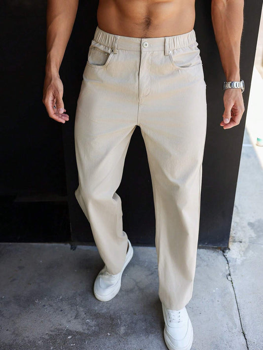 Zackery® | Plain Straight Leg Trousers for Men