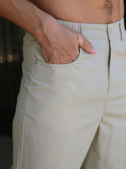 Zackery® | Plain Straight Leg Trousers for Men
