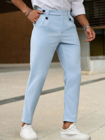 Zackary® | Casual Men's Trousers In Solid Color