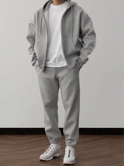 Finnian® | Plain Hoodie And Pants Set For Men
