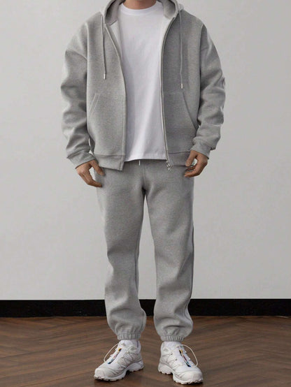Finnian® | Plain Hoodie And Pants Set For Men