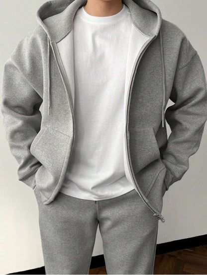 Finnian® | Plain Hoodie And Pants Set For Men