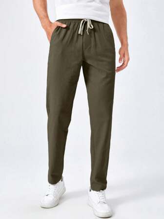 Zacary® | Basics Plain Cotton Trousers For Men