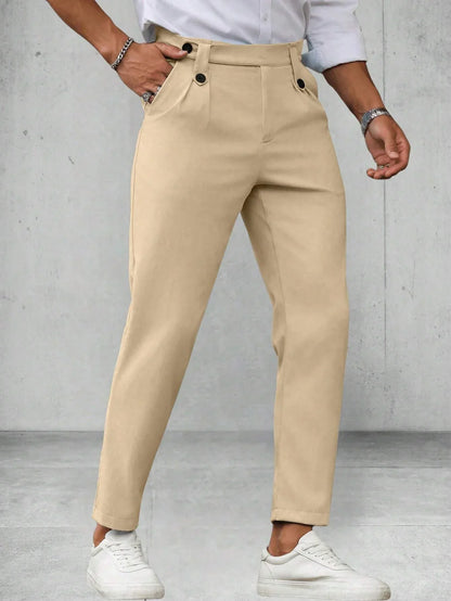 Zackary® | Casual Men's Trousers In Solid Color