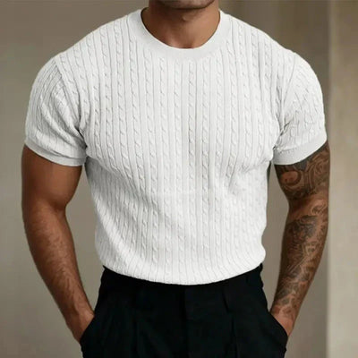 Roberto® | Quilted Knit T-Shirt