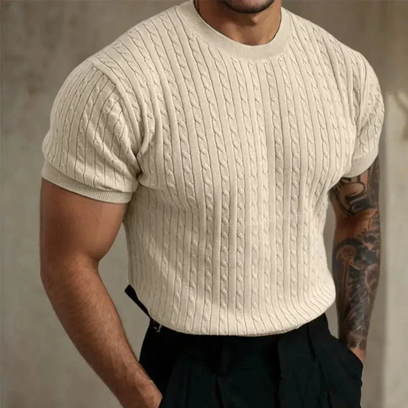 Roberto® | Quilted Knit T-Shirt