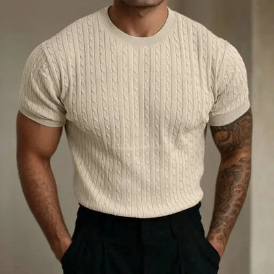 Roberto® | Quilted Knit T-Shirt