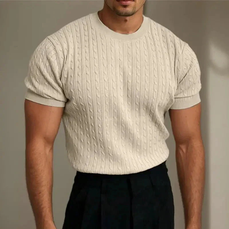 Roberto® | Quilted Knit T-Shirt