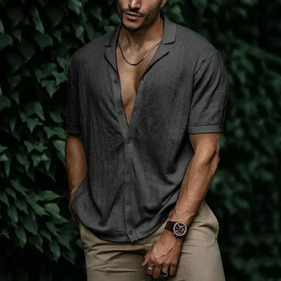 Machelle® | Attractive Cut Paired With Summery Comfort: Summery Linen Men'S Shirt