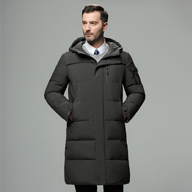 Godwin® | Elegant Long Down Jacket For Men
