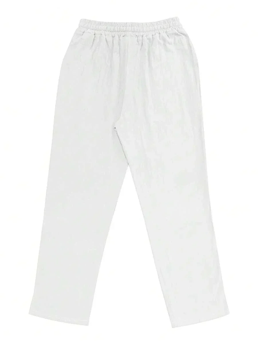 Justin | LIGHTWEIGHT LINEN PANTS WITH DRAWSTRING