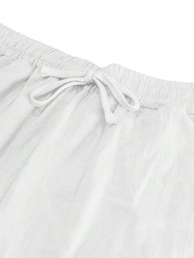 Justin | LIGHTWEIGHT LINEN PANTS WITH DRAWSTRING