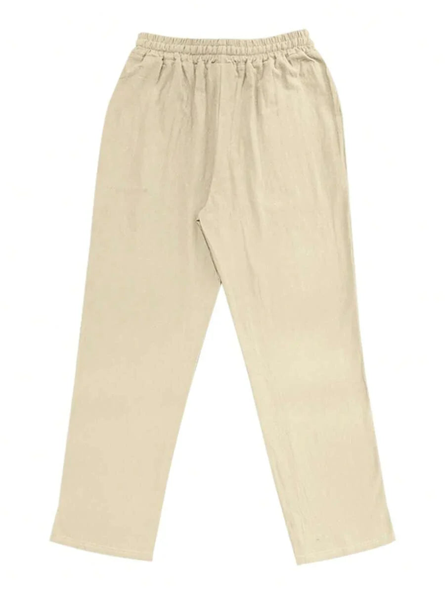 Justin | LIGHTWEIGHT LINEN PANTS WITH DRAWSTRING