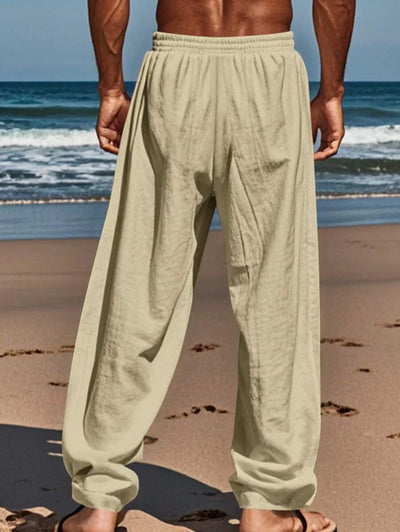 Justin | LIGHTWEIGHT LINEN PANTS WITH DRAWSTRING