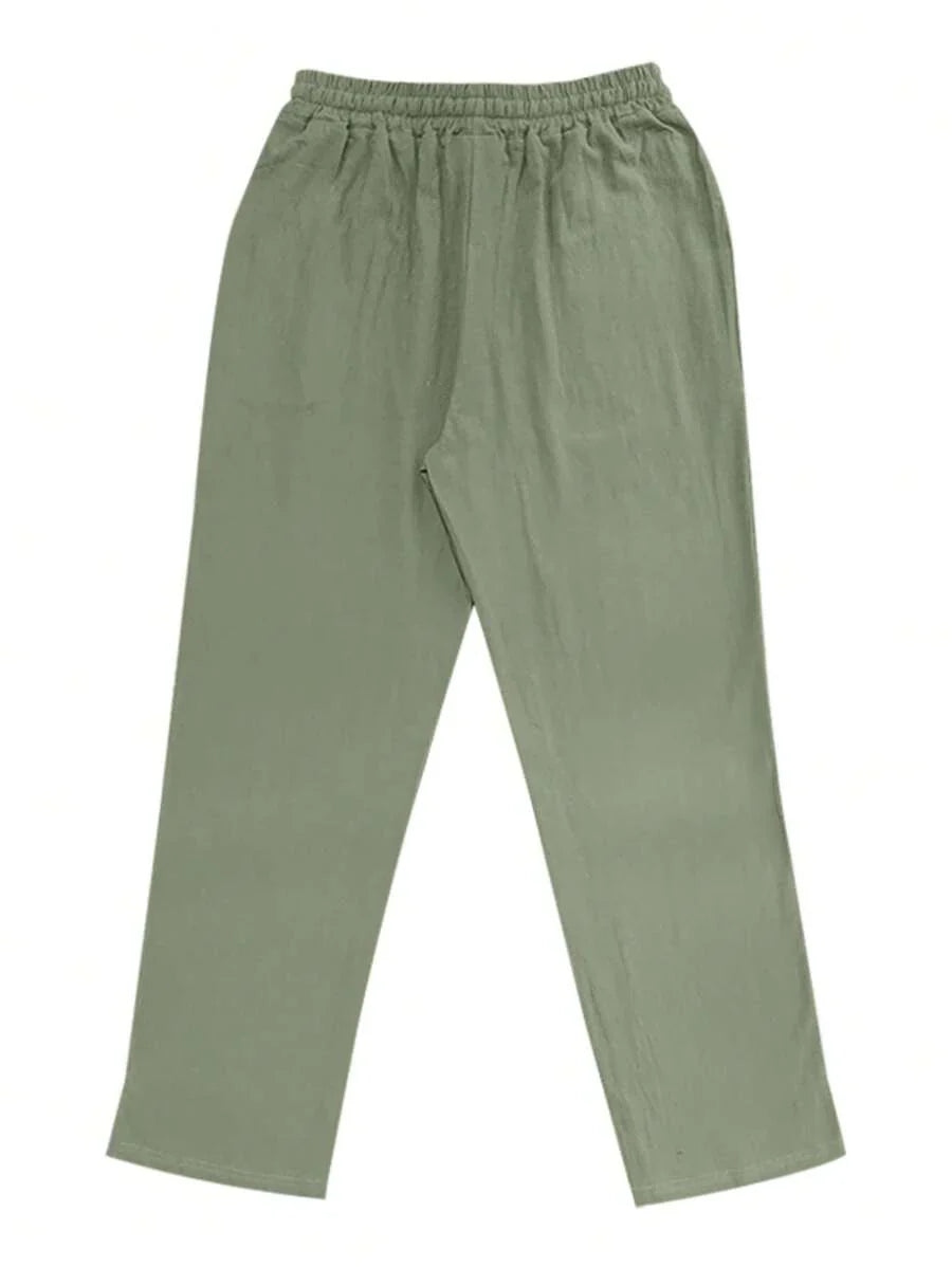 Justin | LIGHTWEIGHT LINEN PANTS WITH DRAWSTRING