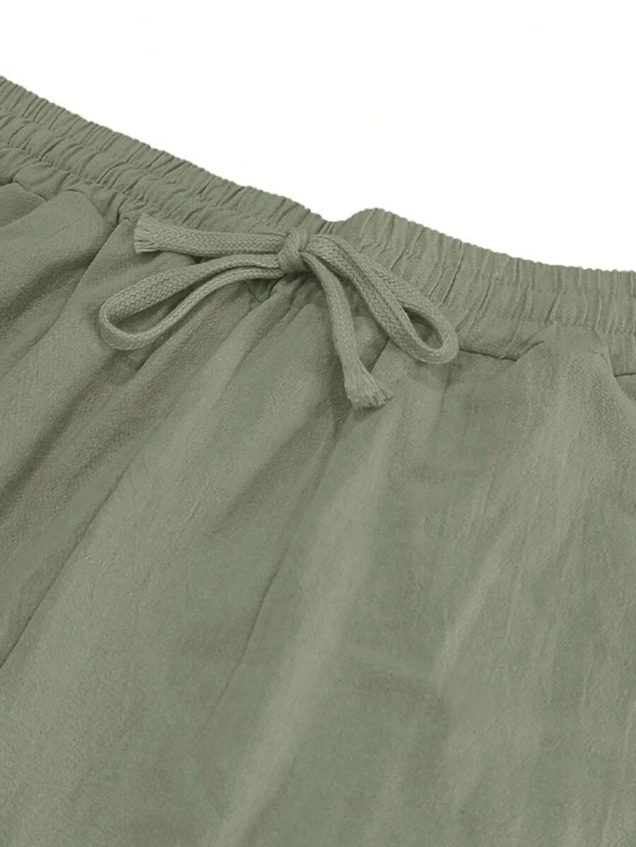 Justin | LIGHTWEIGHT LINEN PANTS WITH DRAWSTRING