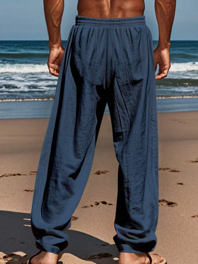 Justin | LIGHTWEIGHT LINEN PANTS WITH DRAWSTRING