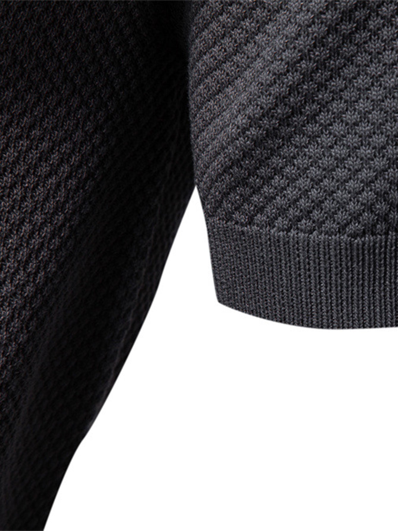 Lincoln | Pineapple Texture Knit V Neck Polo