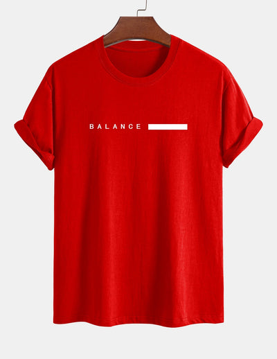 Numa® | Balance Stripe Print Cotton T-Shirt
