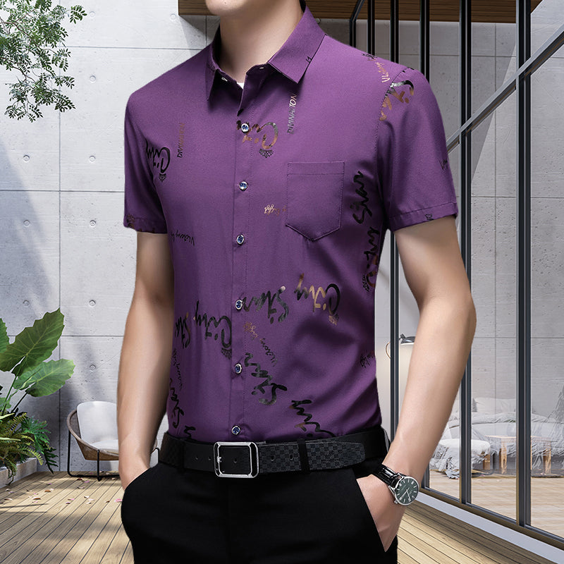 Kahlil® | Thin Short-Sleeved Shirt For Men