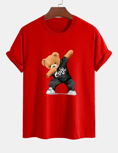 Guido® | Cool Bear Print Cotton T-Shirt