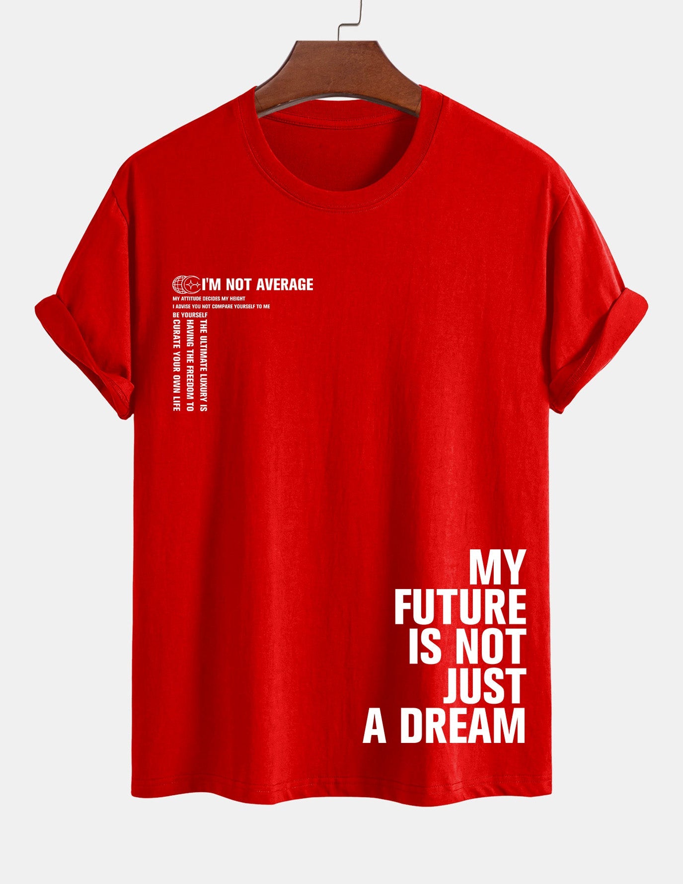 Urbano® | Positive Slogan Print Cotton T-Shirt