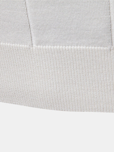 Grayson | Contrast Trim Zipper Knit Polo Shirt