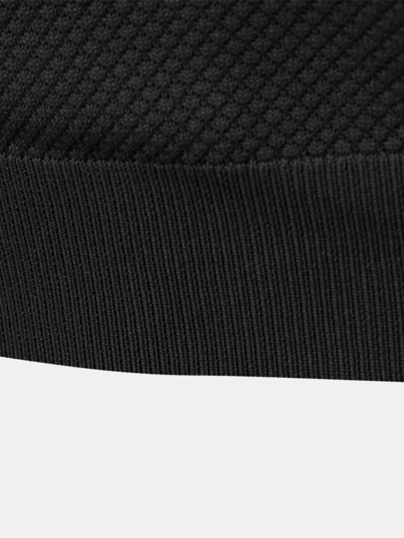 Jayden | Pineapple Texture Knit V Neck Polo Shirt