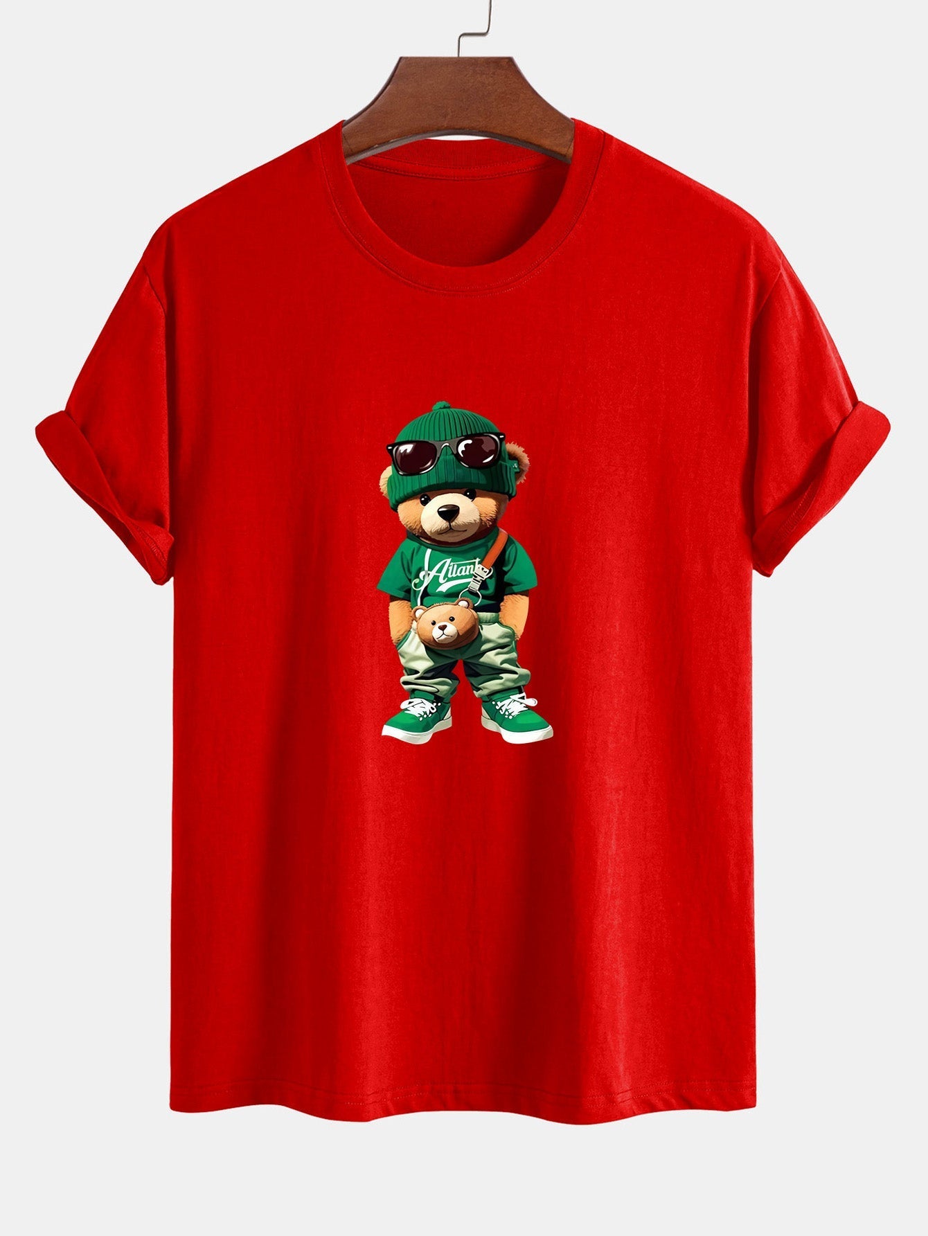 Cándido® | Trendy Bear Print Cotton T-Shirt