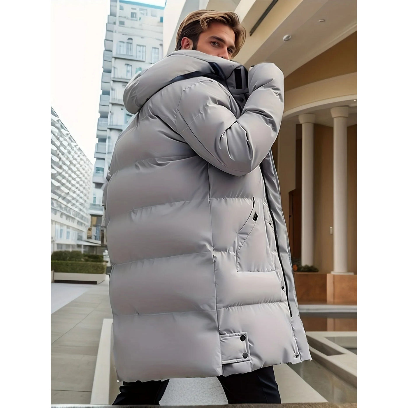 Lee® | Men's winter jacket puffer with hood