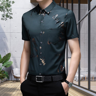 Kahlil® | Thin Short-Sleeved Shirt For Men