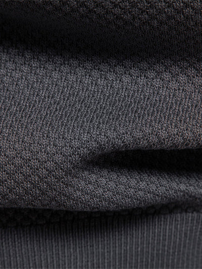 Elton® | Pineapple Texture Knit V Neck Polo