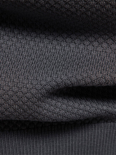 Lincoln | Pineapple Texture Knit V Neck Polo