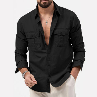 Ashley® | Men's casual shirt with long sleeves