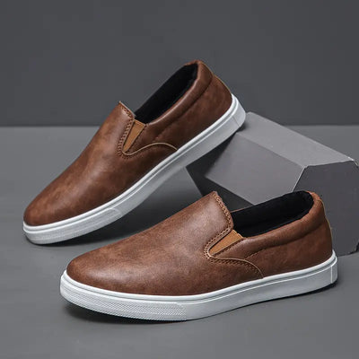Ceferino® | Leather Slip On Shoes