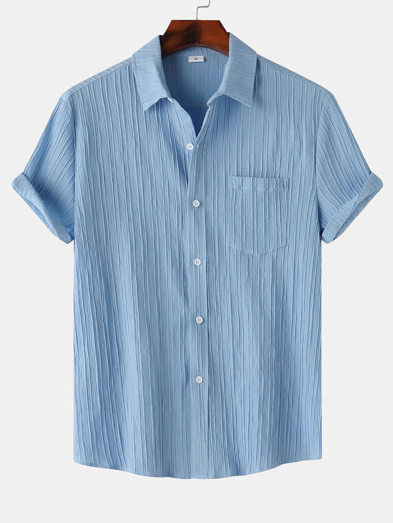 Yerai® | Textured Button Up Shirt