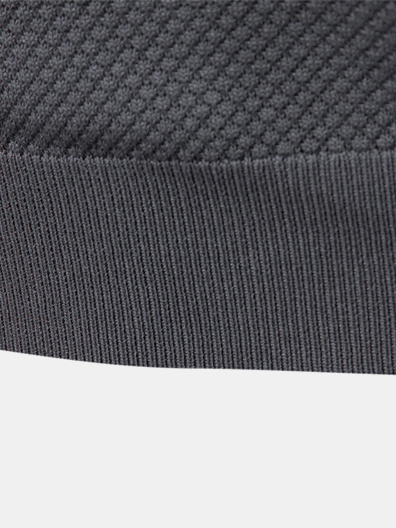 Elton® | Pineapple Texture Knit V Neck Polo