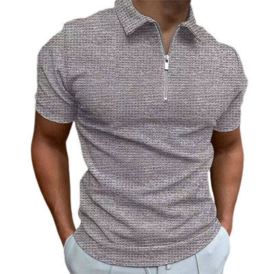 Justus® | Solid Color Summer T-Shirt With Zipper