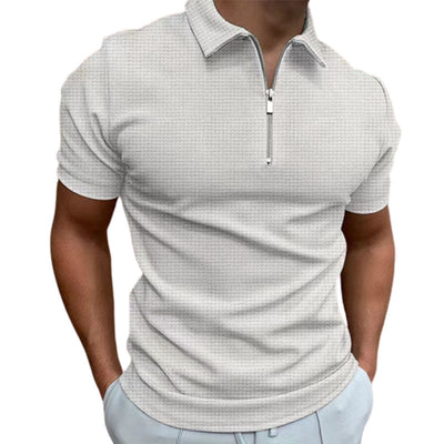 Justus® | Solid Color Summer T-Shirt With Zipper