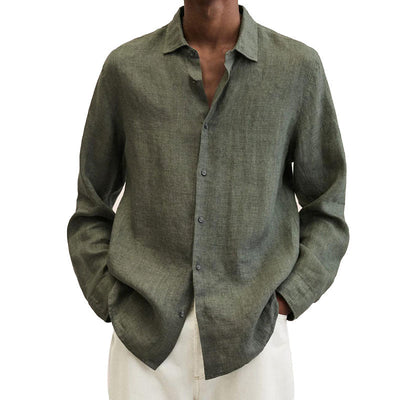 Delano® | Men'S Regular Fit Linen Shirt
