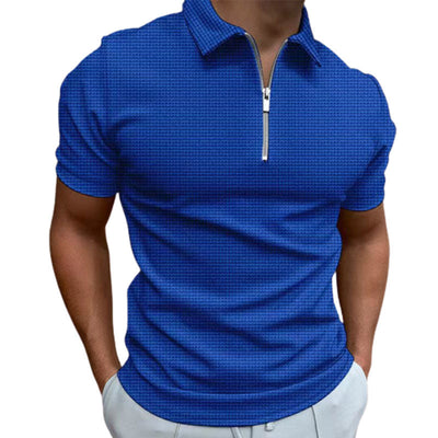 Justus® | Solid Color Summer T-Shirt With Zipper