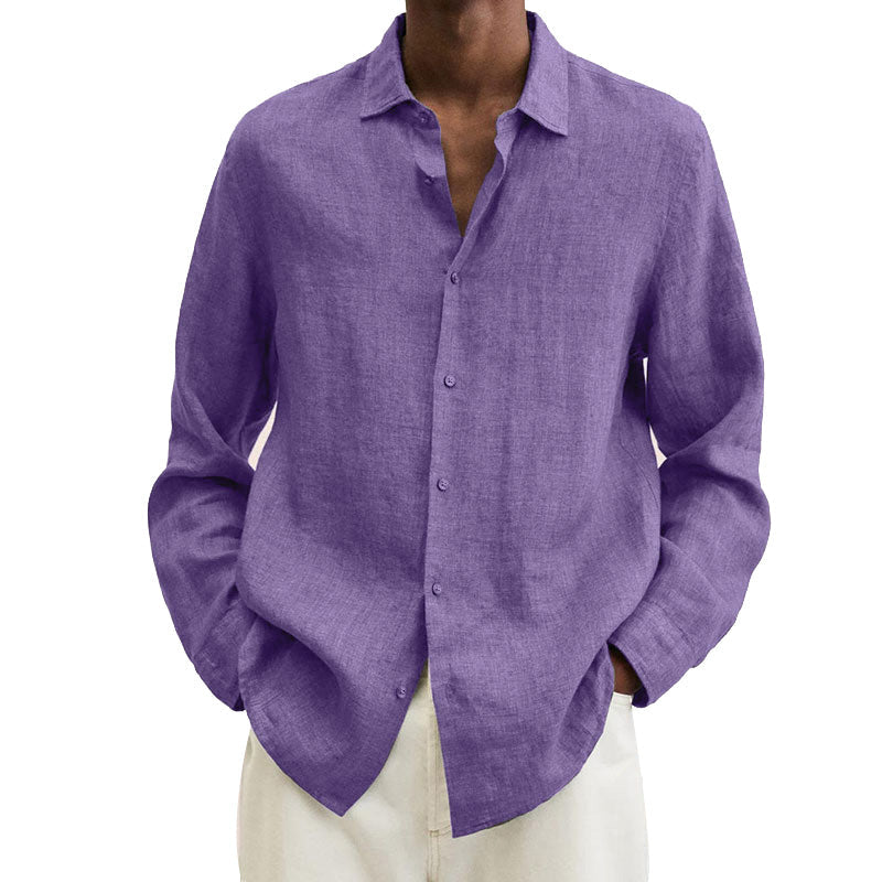 Delano® | Men'S Regular Fit Linen Shirt