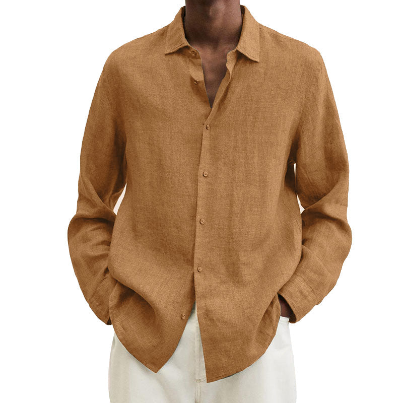 Delano® | Men'S Regular Fit Linen Shirt