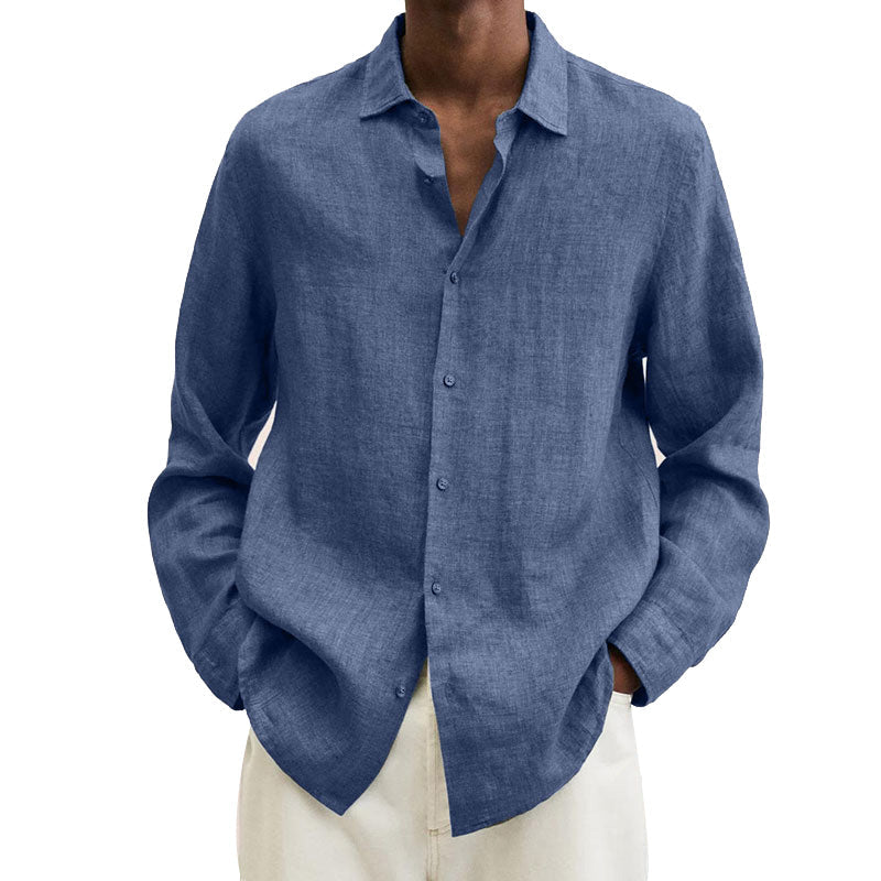 Delano® | Men'S Regular Fit Linen Shirt