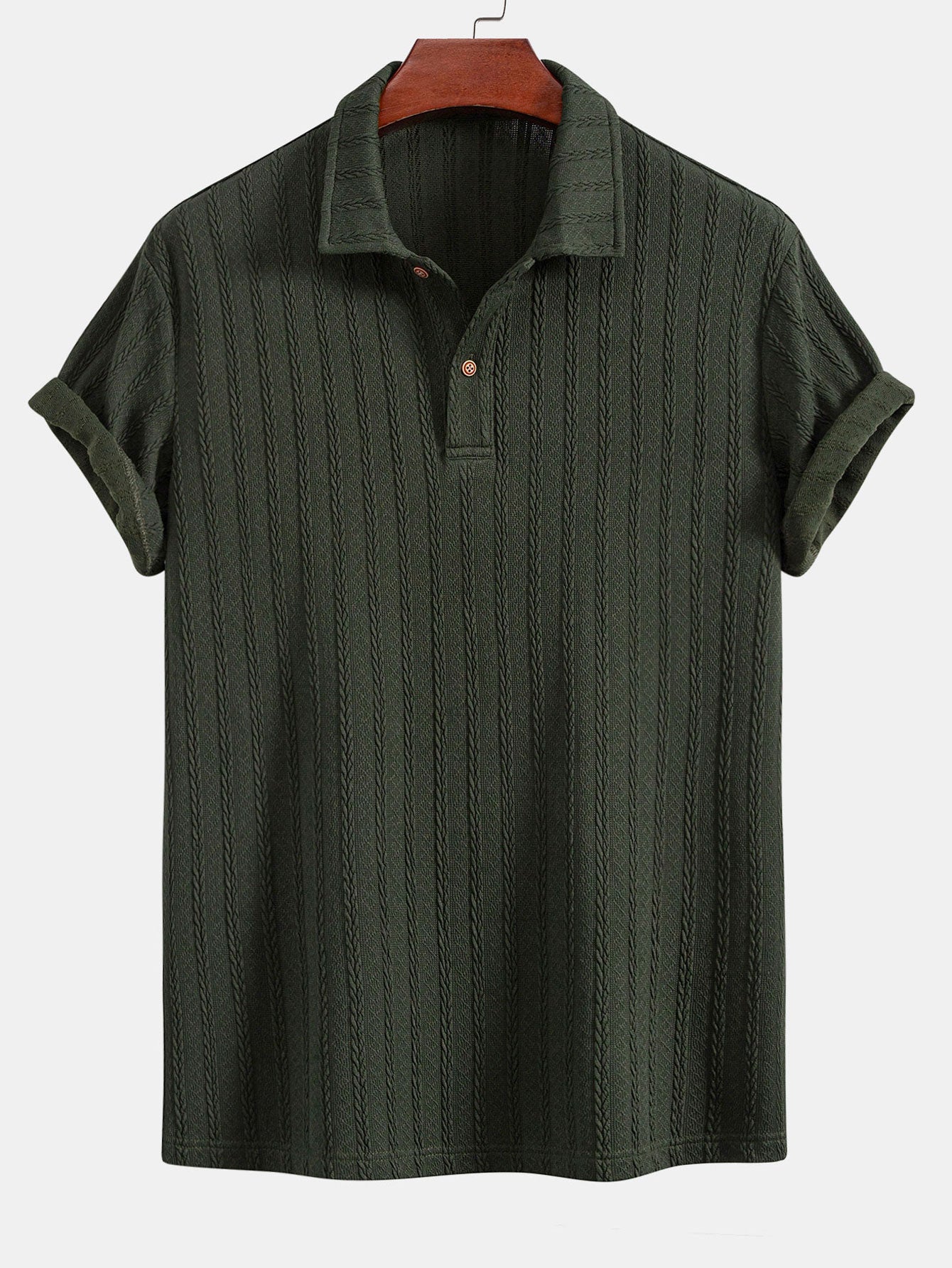 John | Twist Texture Knit Polo Shirt