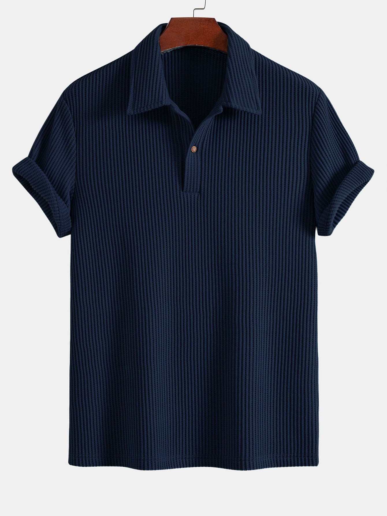 Leo | Short Sleeved Waffle Polo
