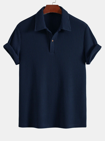 Leo | Short Sleeved Waffle Polo