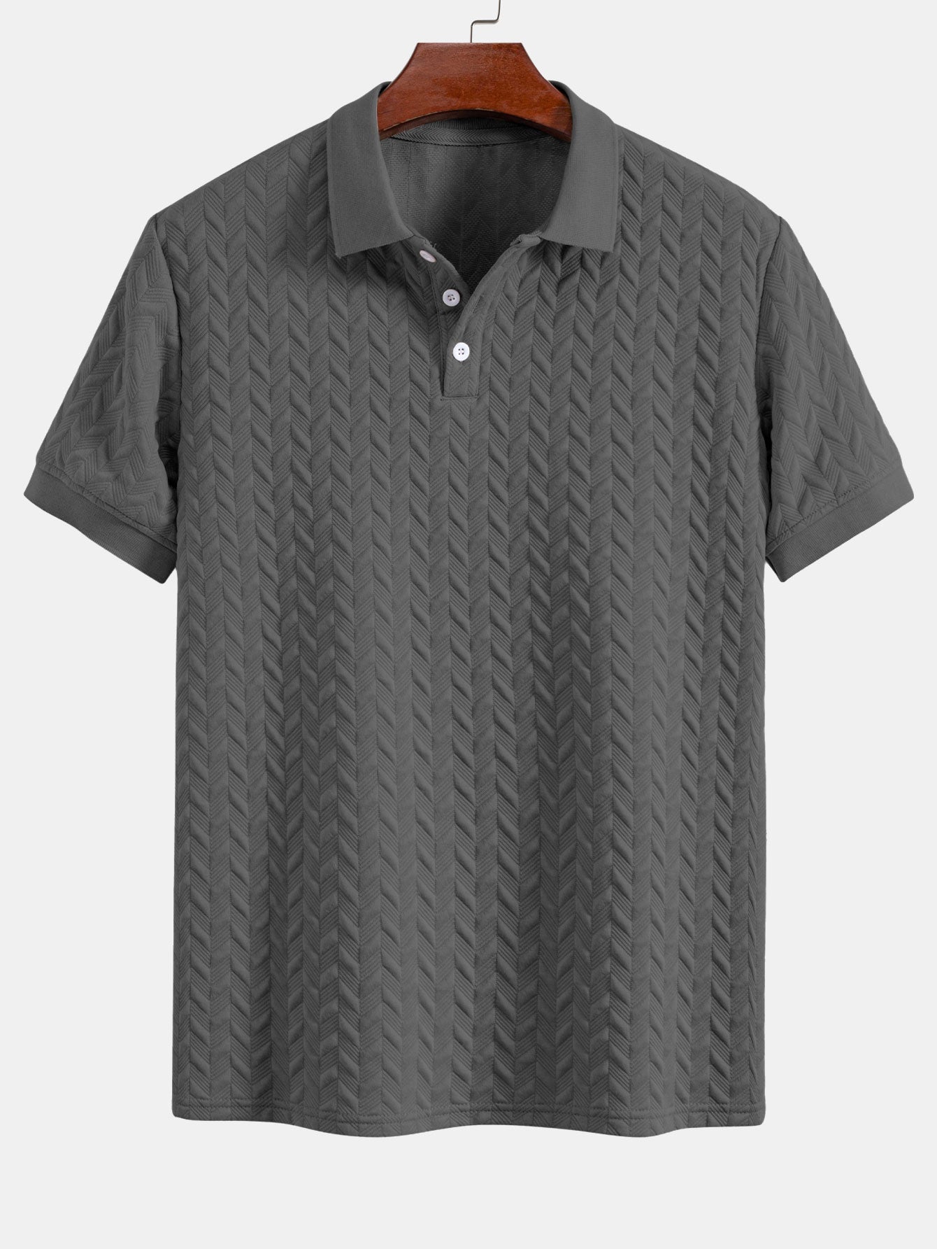 Colton | Geometric Jacquard Polo